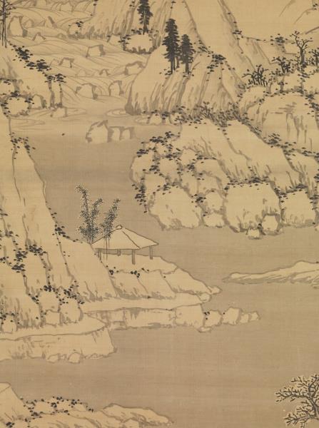 明沈周畫雪景　軸