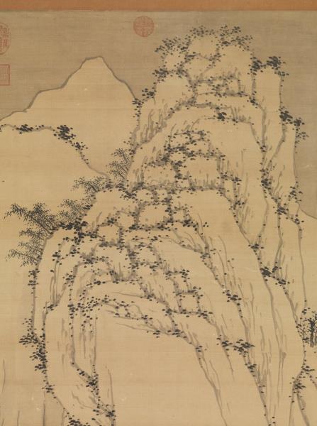 明沈周畫雪景　軸