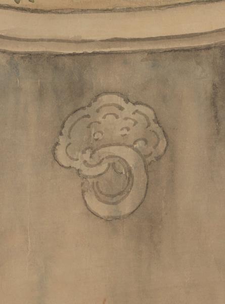 清余省仿御筆盆橘圖　軸