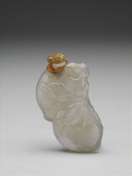 瑪瑙雙桃鼻煙壺