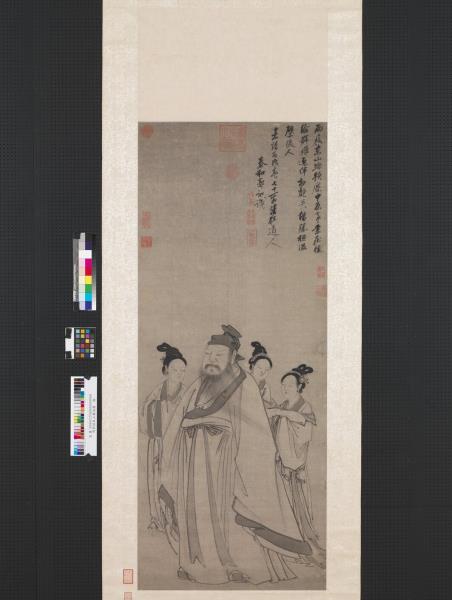 明郭詡東山攜妓圖　軸