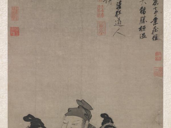 明郭詡東山攜妓圖　軸