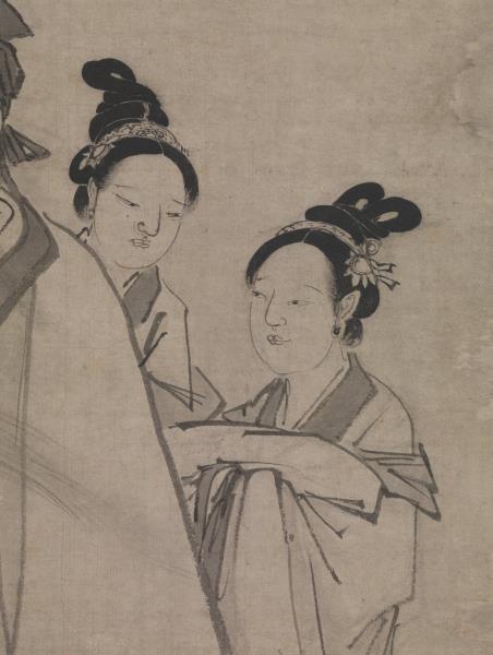 明郭詡東山攜妓圖　軸