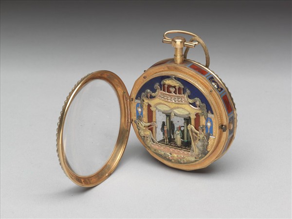 鑲珠西洋劇場人物懷錶