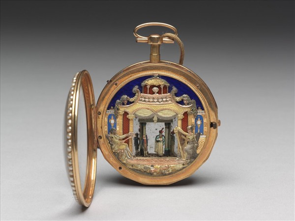 鑲珠西洋劇場人物懷錶