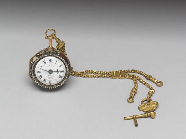 嵌料石瑪瑙懷錶