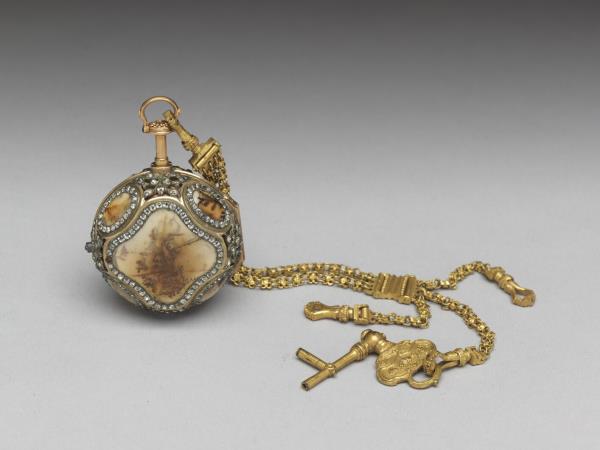 嵌料石瑪瑙懷錶