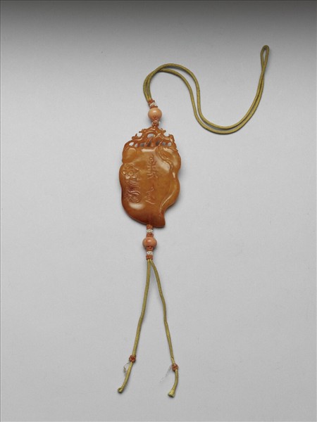 蜜蠟桃式齋戒牌