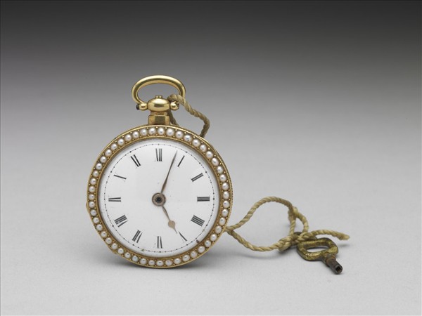 畫琺瑯鑲珠懷錶