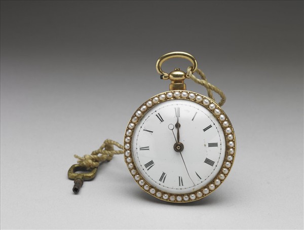 畫琺瑯鑲珠懷錶