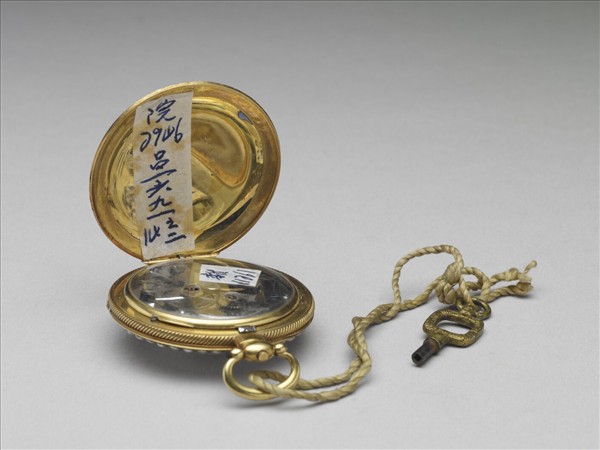 畫琺瑯鑲珠懷錶