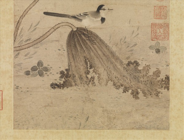 元趙孟頫臨黃筌蓮塘圖　軸