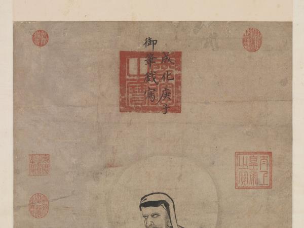 明憲宗畫達摩　軸