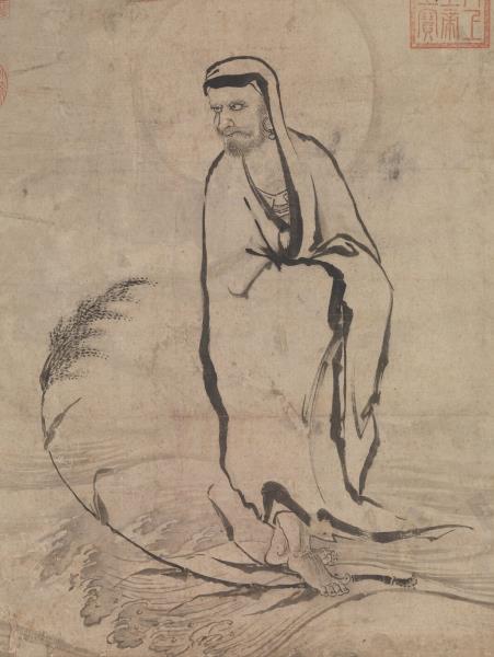 明憲宗畫達摩　軸