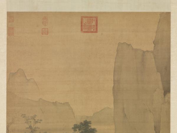 明仇英春遊晚歸圖　軸