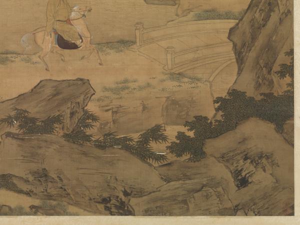 明仇英春遊晚歸圖　軸