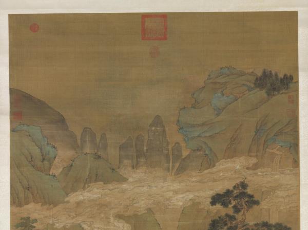 明仇英十八學士登瀛洲圖　軸