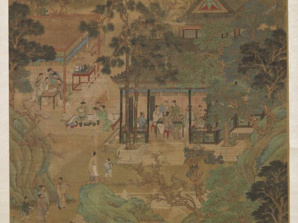 明仇英十八學士登瀛洲圖　軸