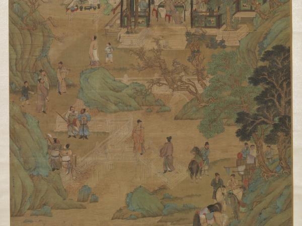 明仇英十八學士登瀛洲圖　軸