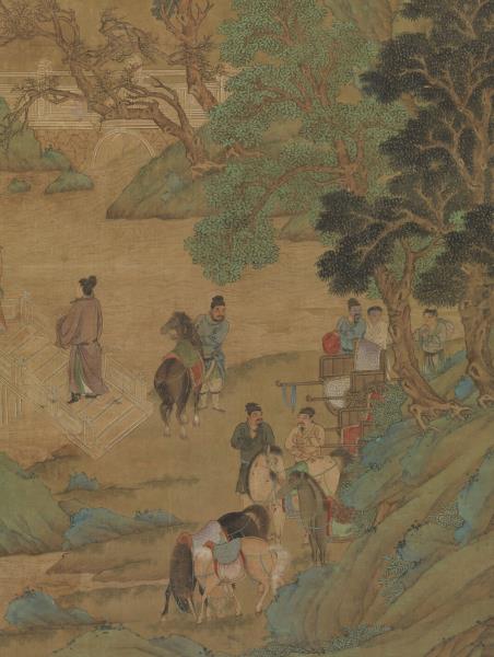 明仇英十八學士登瀛洲圖　軸