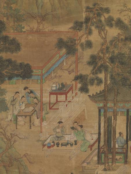 明仇英十八學士登瀛洲圖　軸