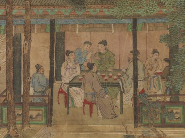 明仇英十八學士登瀛洲圖　軸