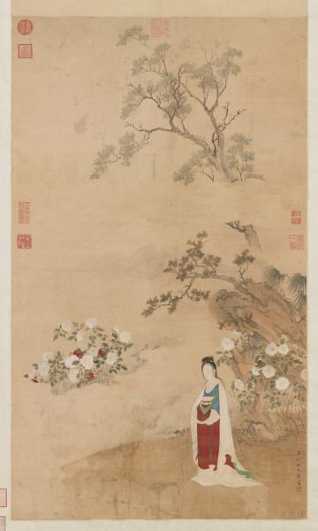 明仇氏杜陵內史畫唐人詩意　軸