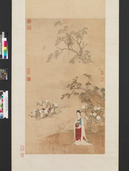 明仇氏杜陵內史畫唐人詩意　軸