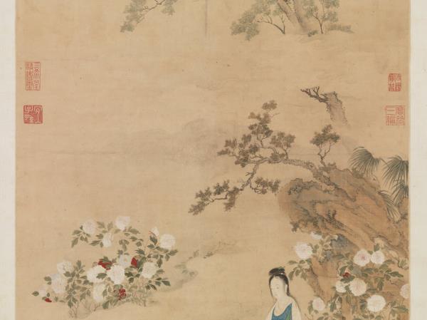 明仇氏杜陵內史畫唐人詩意　軸