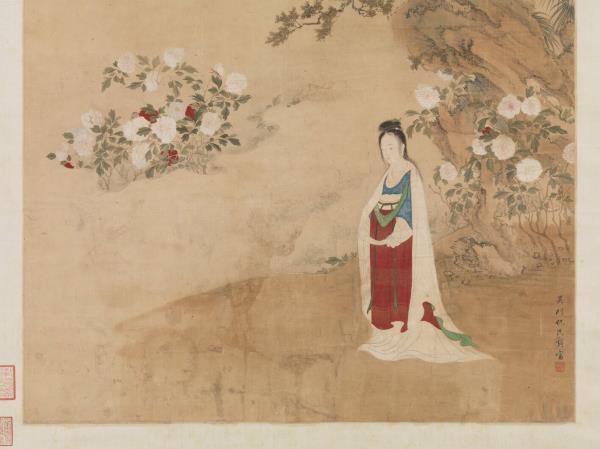 明仇氏杜陵內史畫唐人詩意　軸