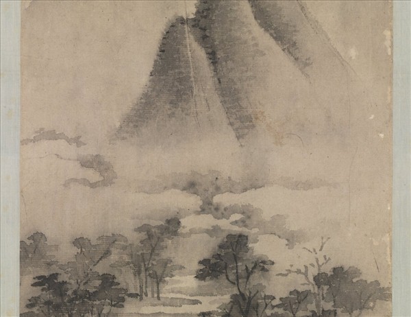 明文徵明春雲出山圖　軸