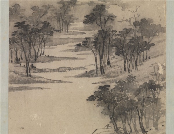 明文徵明春雲出山圖　軸