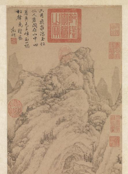 明文徵明松聲一榻圖　軸