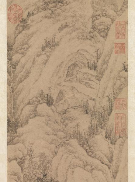 明文徵明松聲一榻圖　軸