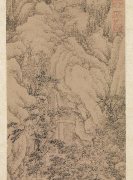 明文徵明松聲一榻圖　軸