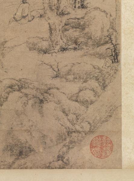 明文徵明松聲一榻圖　軸