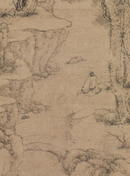 明文徵明松聲一榻圖　軸