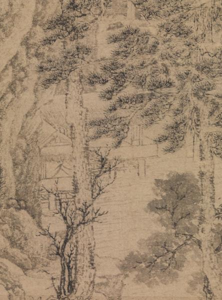 明文徵明松聲一榻圖　軸