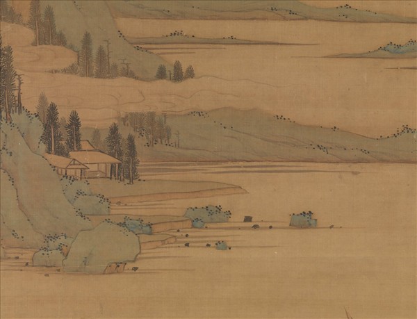 明文徵明長松平皋圖　軸