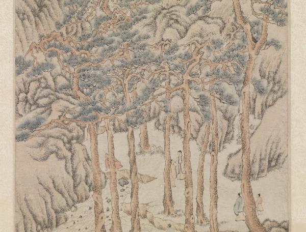 明文徵明松壑飛泉　軸