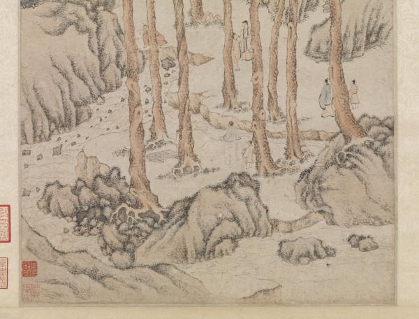 明文徵明松壑飛泉　軸