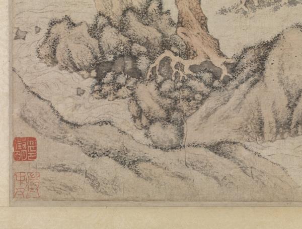 明文徵明松壑飛泉　軸