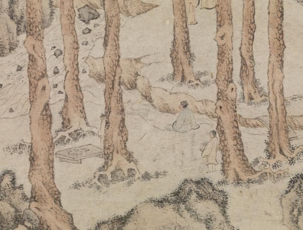 明文徵明松壑飛泉　軸