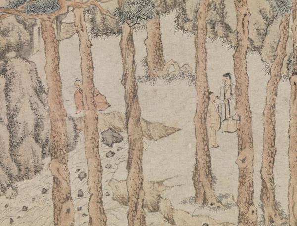 明文徵明松壑飛泉　軸