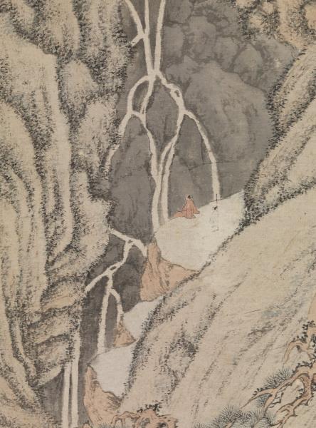 明文徵明松壑飛泉　軸