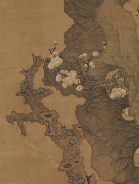 明陳洪綬畫梅花山鳥　軸