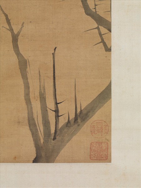 明陳洪綬花蝶寫生　軸