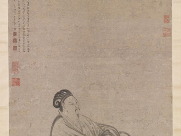 明張飌畫諸葛亮像　軸