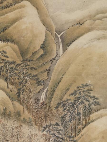 清王時敏倣王維江山雪霽　軸