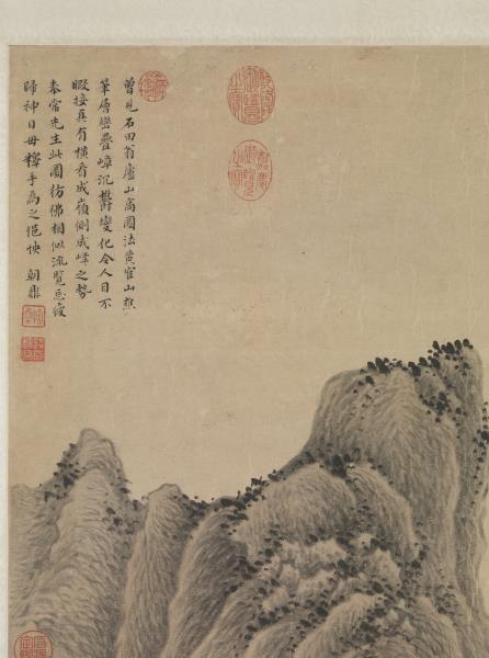 清王時敏倣王蒙山水　軸